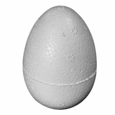 10x stuks piepschuim vormen eieren van 7 cm