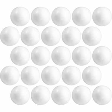 25x hobby/diy piepschuim bal/bol 6 cm