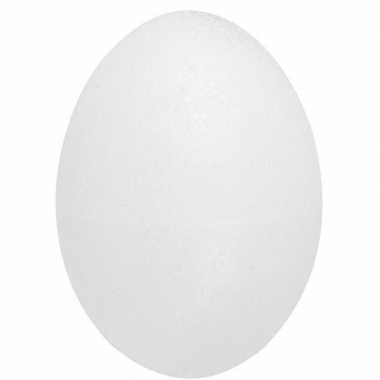 4x stuks piepschuim eieren tweedelig 20 cm
