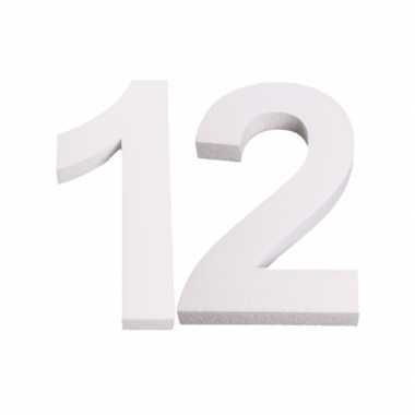 Piepschuim 12 cijfer 25 cm