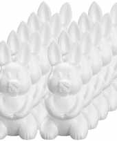 10x piepschuim konijnen hazen decoraties 24 cm hobby
