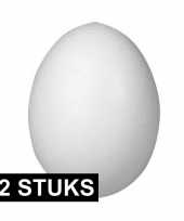 12x piepschuim vormen eieren van 8 cm