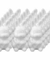 15x piepschuim konijnen hazen decoraties 8 cm hobby