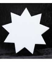 3x piepschuim vormen 9 punts ster 40 cm hobby knutselmateriaal