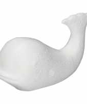 4x hobby diy walvissen van piepschuim 17 cm