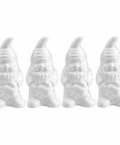 4x piepschuim tuinkabouter 28 cm