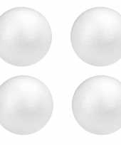 50x stuks piepschuim hobby knutselen vormen figuren ronde ballen bollen van 5 cm