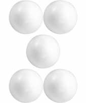 5x hobby diy piepschuim bal bol 10 cm