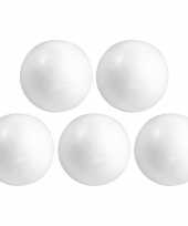 5x hobby diy piepschuim bal bol 8 cm