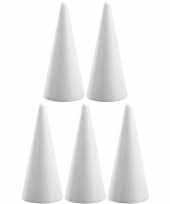 5x hobby diy piepschuim kegels vormen 20 cm