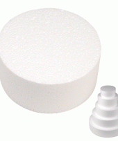 8x piepschuim schijven 20 cm breed en 7 cm hoog