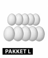 Piepschuim eieren pakket 10 stuks groot