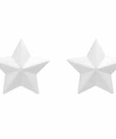 Set van 3x stuks piepschuim hobby knutselen vormen figuren ster van 20 cm